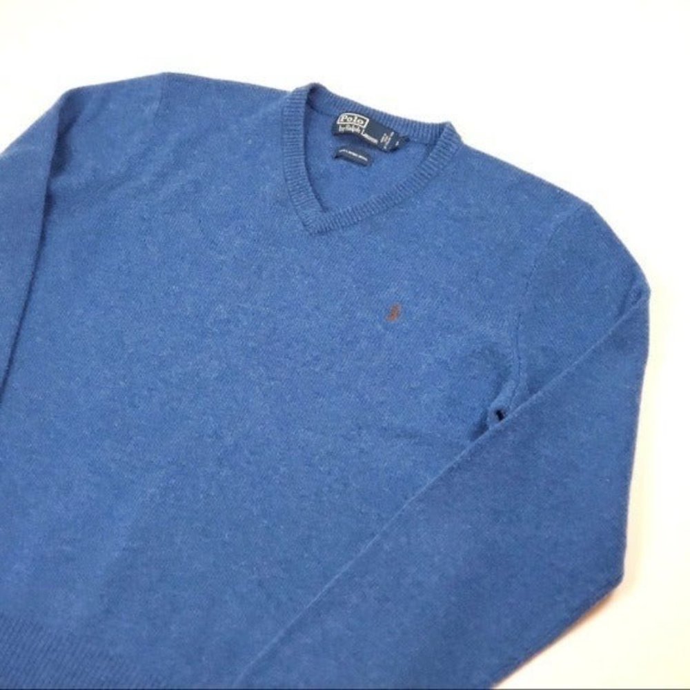 Ralph Lauren Polo V Neck Pullover Sweater - Picture 2 of 9